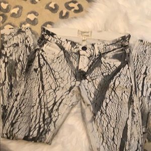 Current Elliott gray/white vein skinny jean sz 24